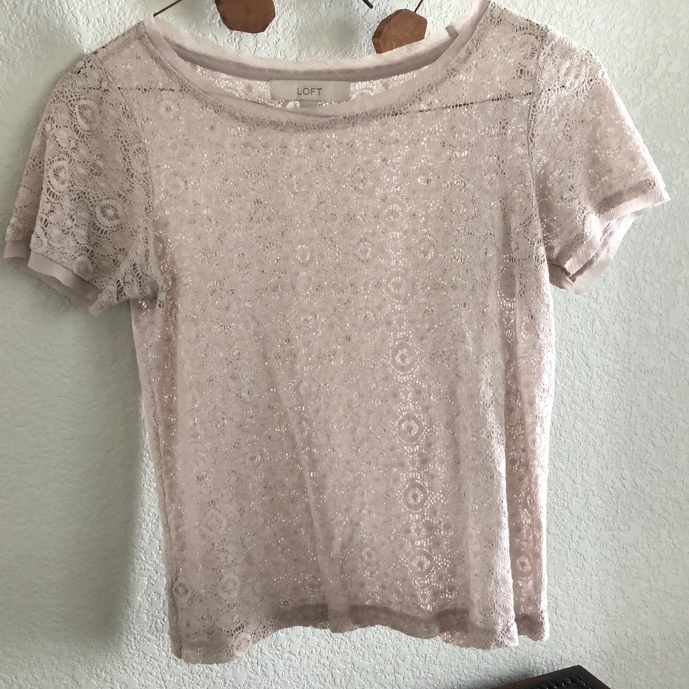 Loft cute top Small.  Very Lacey looking